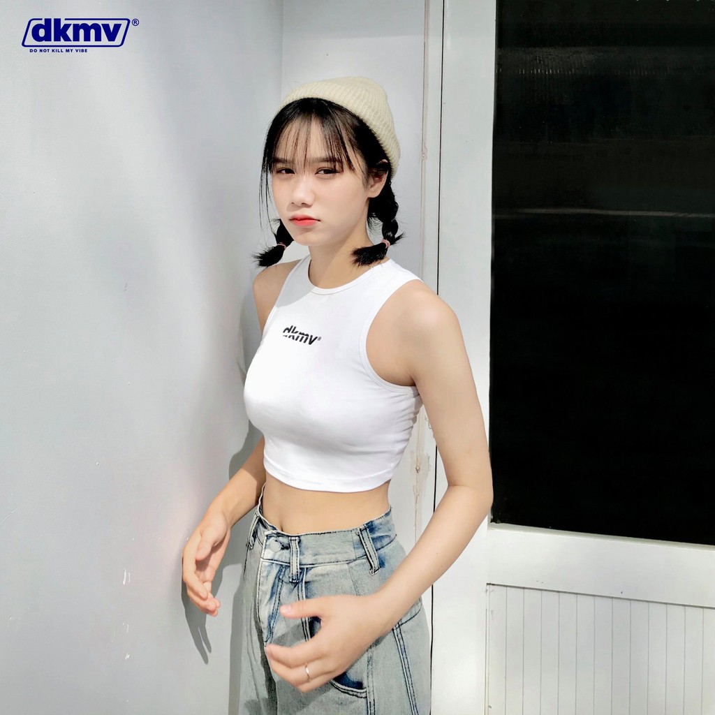 Áo Tanktop nữ unisex Don't Kill My Vibe White Logo Tanktop