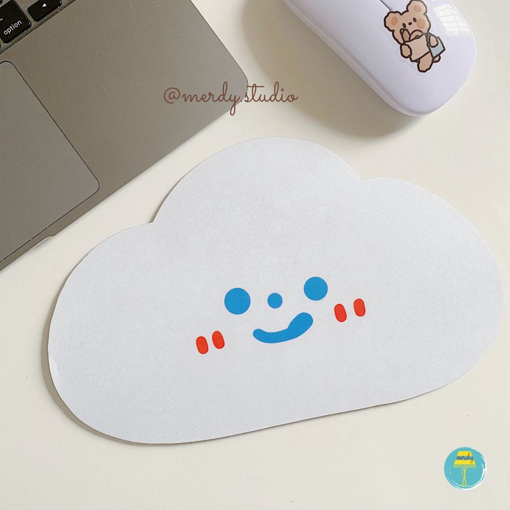 Mouse pad lót chuột hình đám mây (mẫu mới) chống thấm nước