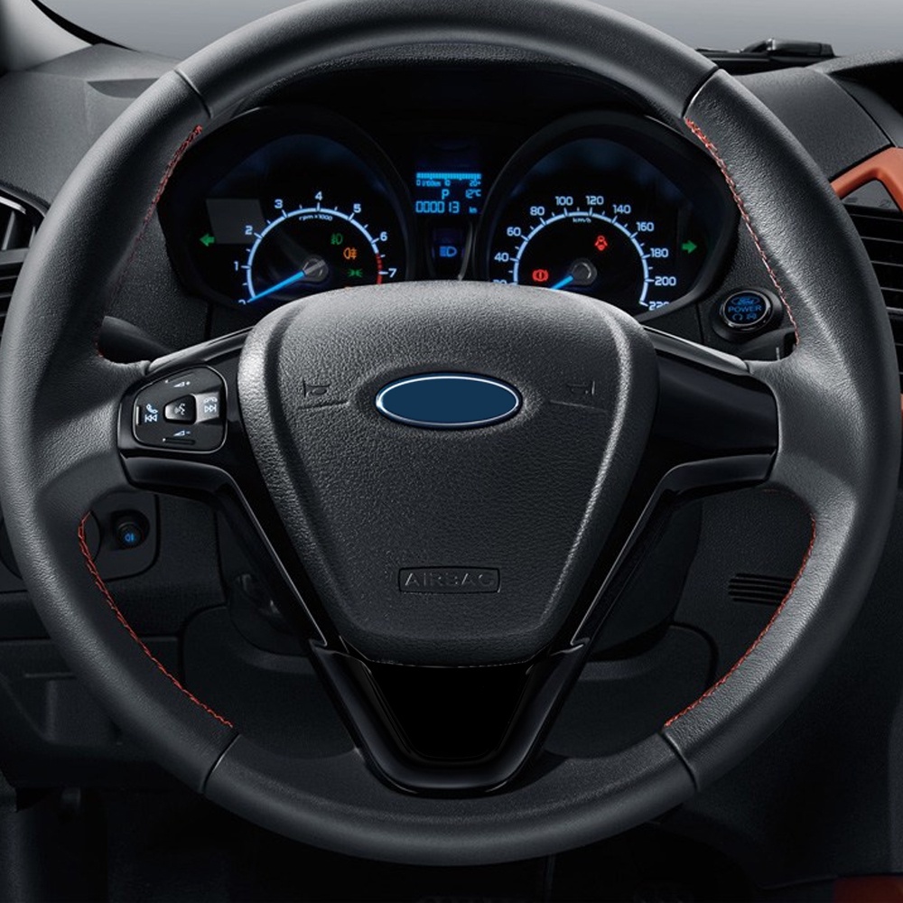 Miếng Dán Trang Trí Vô Lăng Xe Hơi 4 Màu Cho Ford Ecosport 2013~2017 1st Gen for Fiesta 2009-2014