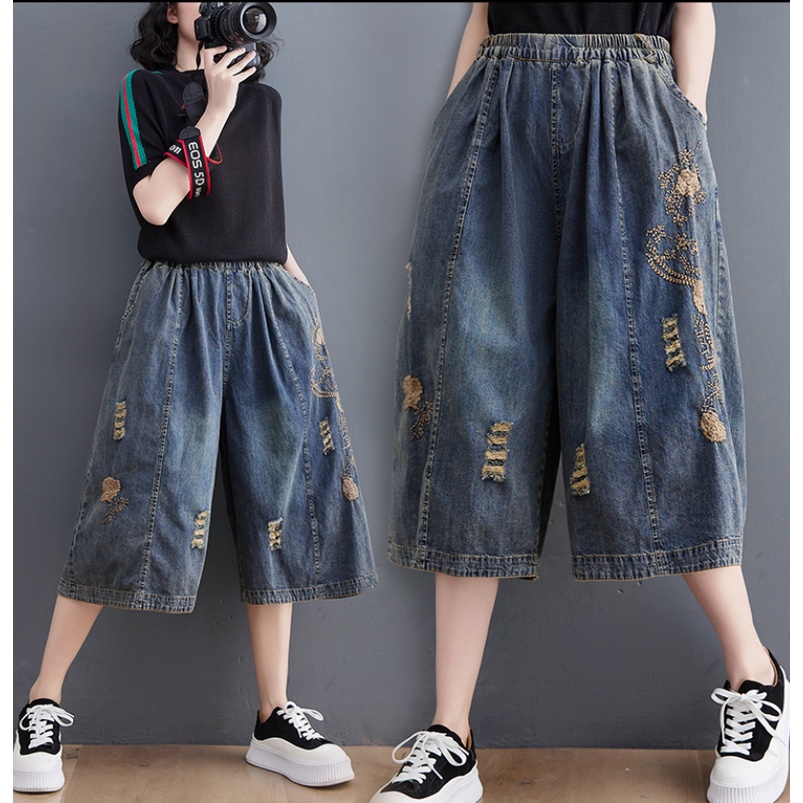 G10 Quần short lửng bigsize freesize thời trang phong cách trẻ trung form thụng rộng