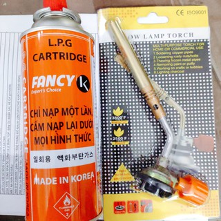 Khò ga tự động loại xịn - Khò ga đồng, sử dụng bình ga mini (không gồm bình ga)