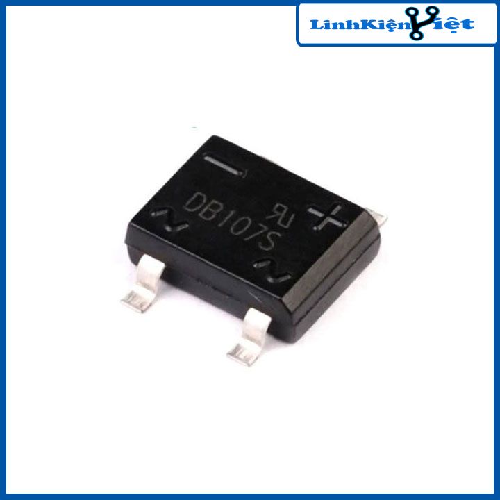 Diode cầu 1A DB107S chân dán SMD điện áp 1000V
