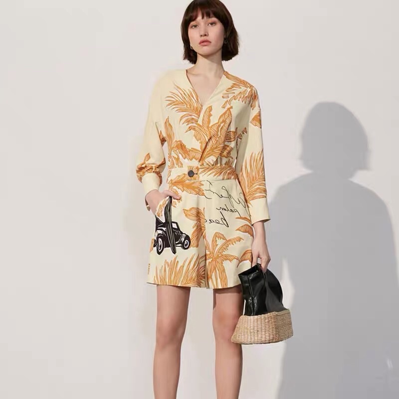 Jumsuit hoa vàng Lily