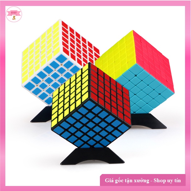 Đồ Chơi Rubik Qiyi dòng Speedcube 6x6, 7x7 Sticker - Giúp Phát Triển Siêu Trí Não-Chính Hãng