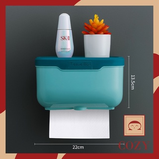 Hộp đựng giấy vệ sinh Tissue Box dán tường size lớn để được cuộn lớn, Hộp giấy vệ sinh dán tường nhà tắm