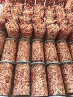 Mực xé hấp nước dừa