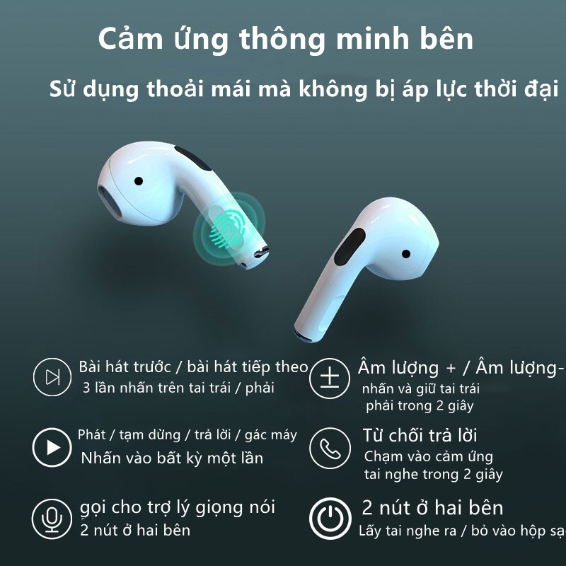 Tai Nghe Bluetooth blutooth Không dây Pro4 Inpods Pro4 giống Airpods dùng cho iphone, android có mic chống ồn giá rẻ | BigBuy360 - bigbuy360.vn