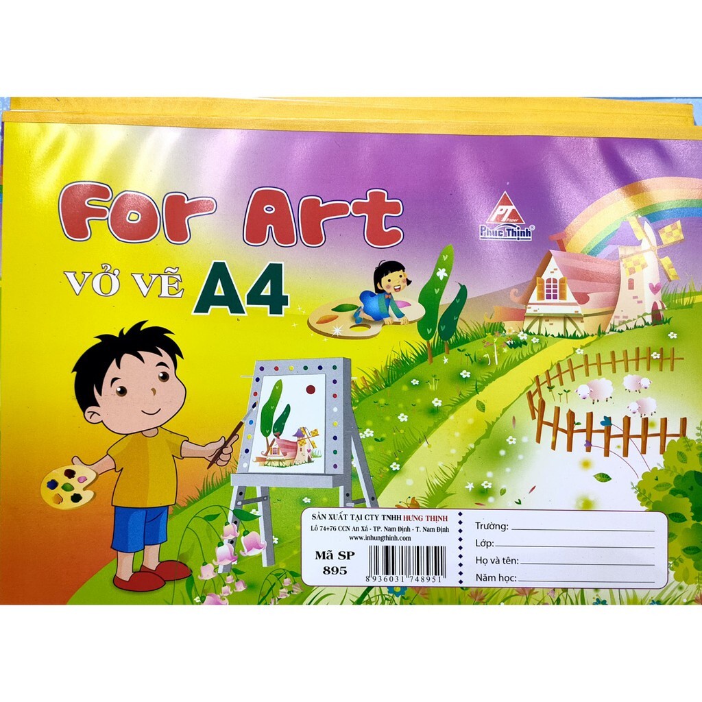 Vở vẽ Mỹ thuật A4 Hồng Hà