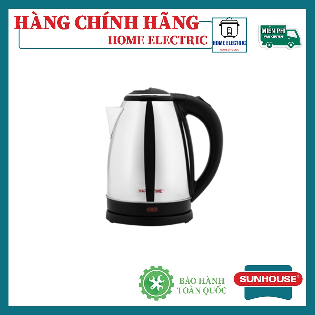 Ấm siêu tốc Inox 1.8L Sunhouse Happy Time HTD1081 SIÊU BỀN BẢO HÀNH CHÍNH HÃNG 12 THÁNG