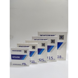HỘP 100 TỜ GIẤY NEWSTAR LỌC ĐỊNH TÍNH phi 9, 11, 12,5, 15, 18 - DỤNG CỤ THÍ NGHIỆM, HÓA CHẤT