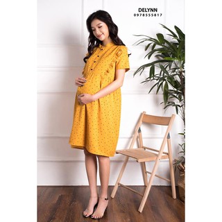 Đầm bầu thiết kế Delynn Chấm Bi