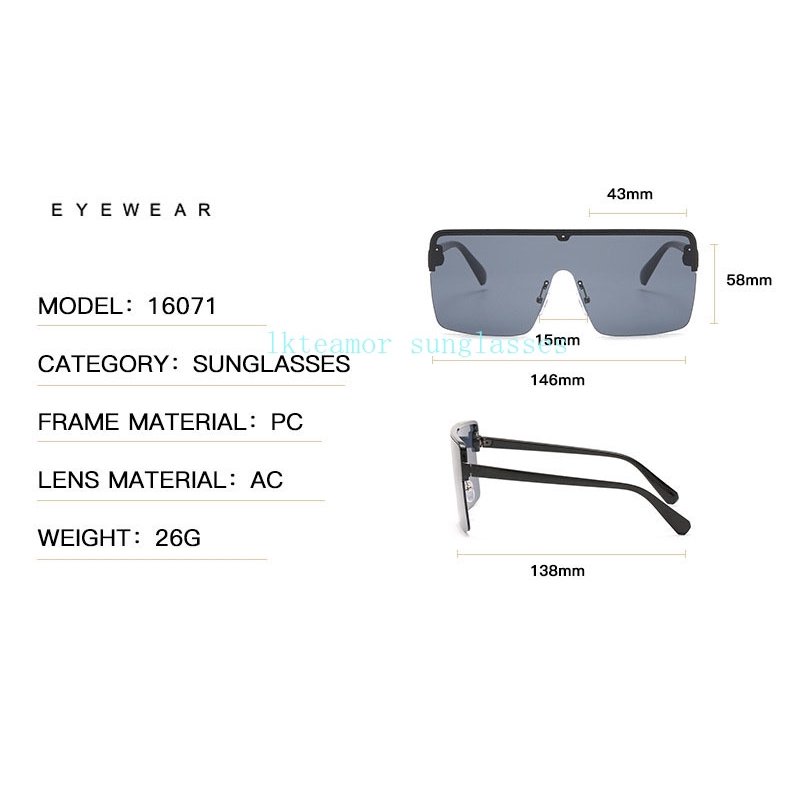 Kính Râm Oversize Gọng Vuông Thời Trang 2020