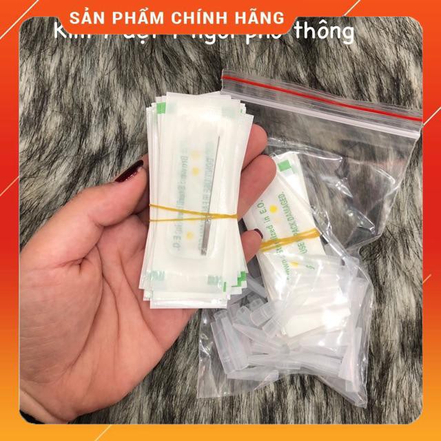 Kim máy phun xăm các loại ( máy phổ thông, máy rồng, máy thần thánh ) 1 túi 50c kim và ngòi 