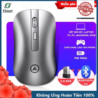 Chuột bluetooth không dây cho điện thoại máy tính laptop pc máy tính bảng a8 có thể sạc lại có cả cổng thu usb