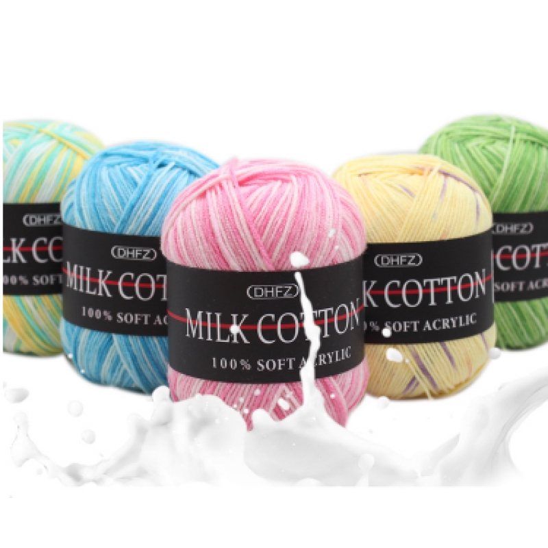 50g DIY 3 strands Cotton Yarn 100% soft acrylic milk cotton Knitting material（13-23）