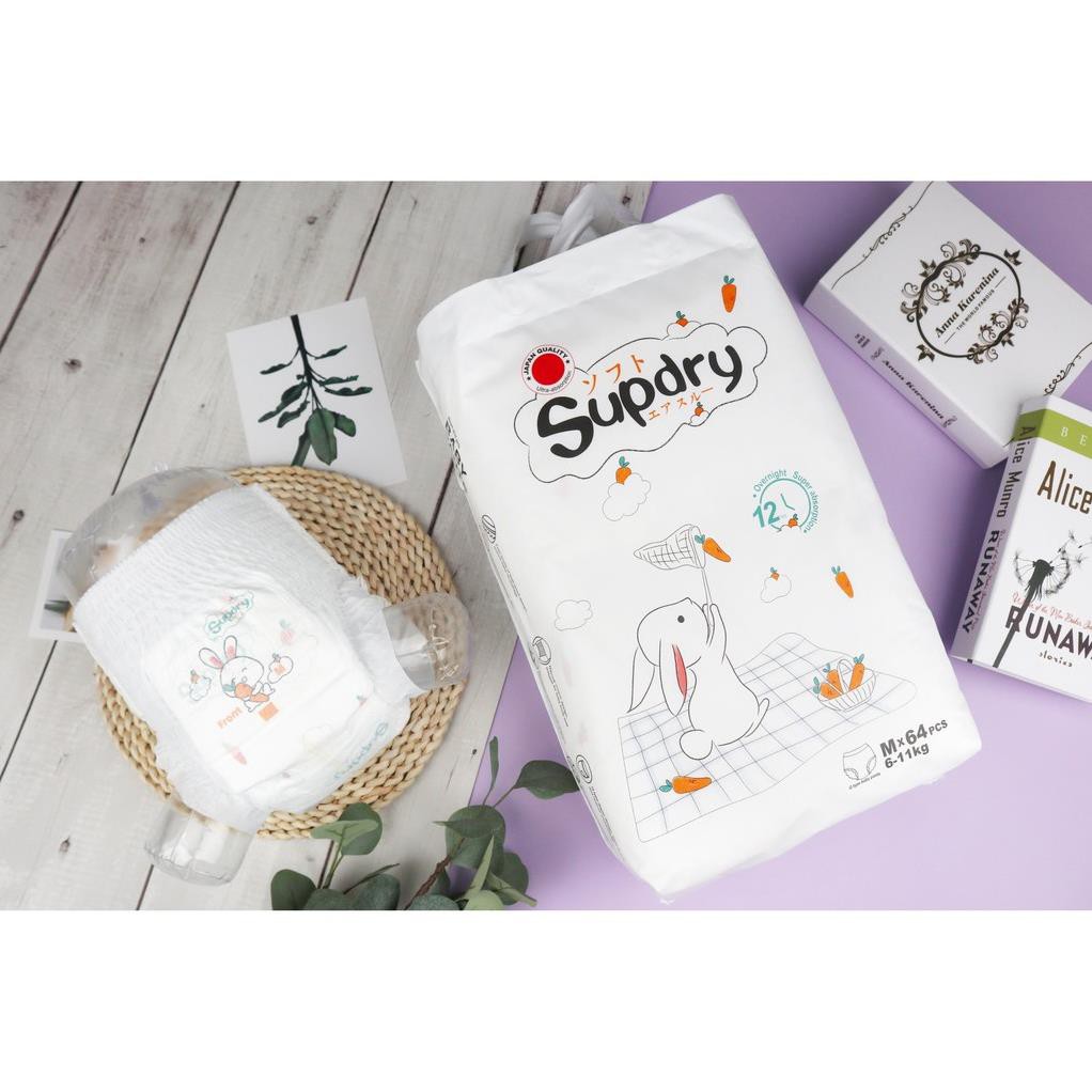 Bỉm Supdry 💝FREESHIP💝 Supdry nội địa trung 2021 cao cấp mềm mỏng siêu thấm - Tã Supdry Quần đủ size M64/L58/XL52/XXL50