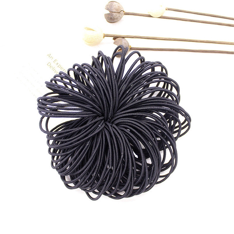 Set 50 dây buộc tóc co giãn nhiều màu sắc thời trang cho nữ