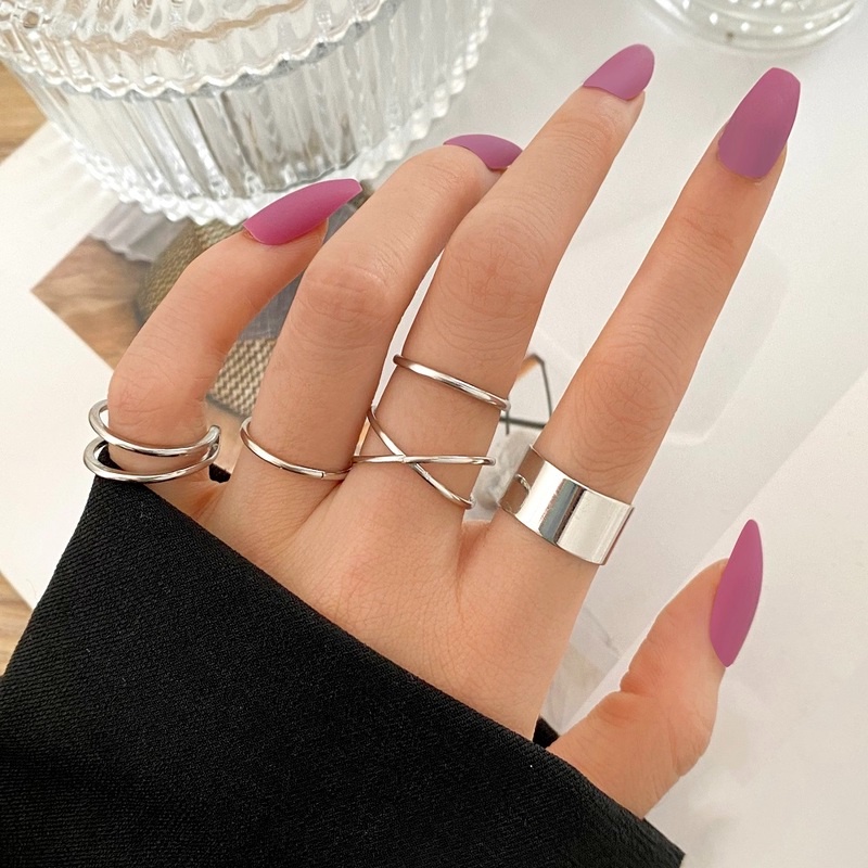 Set nhẫn đeo tay phong cách vintage thời trang cho nữ