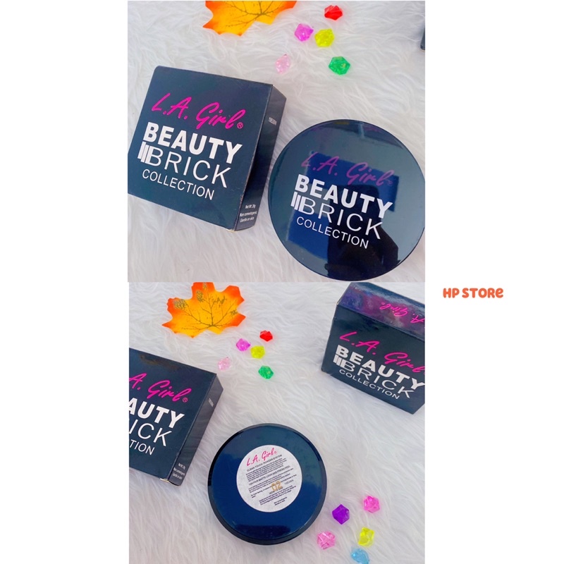 🌸Phấn 2 Tầng L.A Girl Dạng Nén Tặng Bông Dặm, Gương Phấn Mịn Lâu Trôi Cao Cấp Chính Hãng🌸