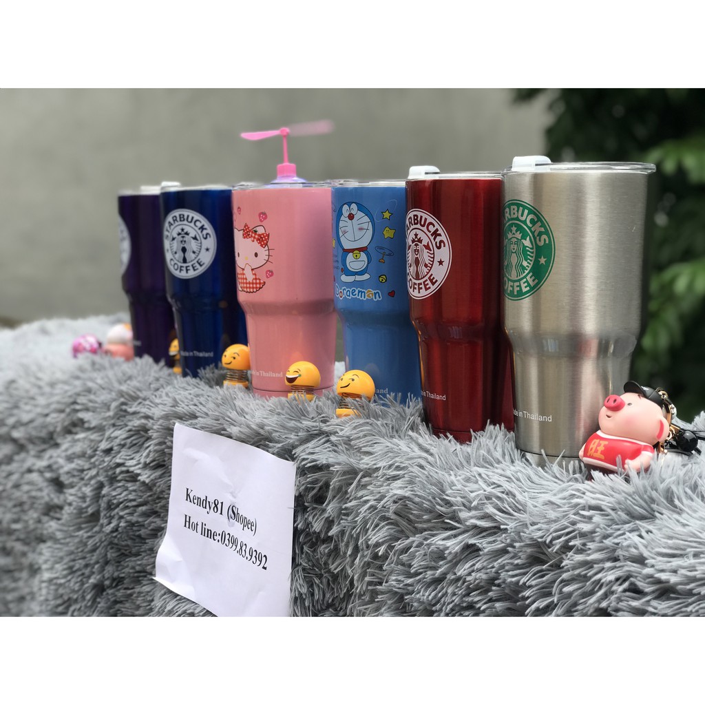 (Trợ Giá) Ly giữ nhiệt Thái Lan 900ml nhiều mẫu (ảnh thật) + Tặng túi đựng + 2 ống hút+ thanh cọ rửa | BigBuy360 - bigbuy360.vn