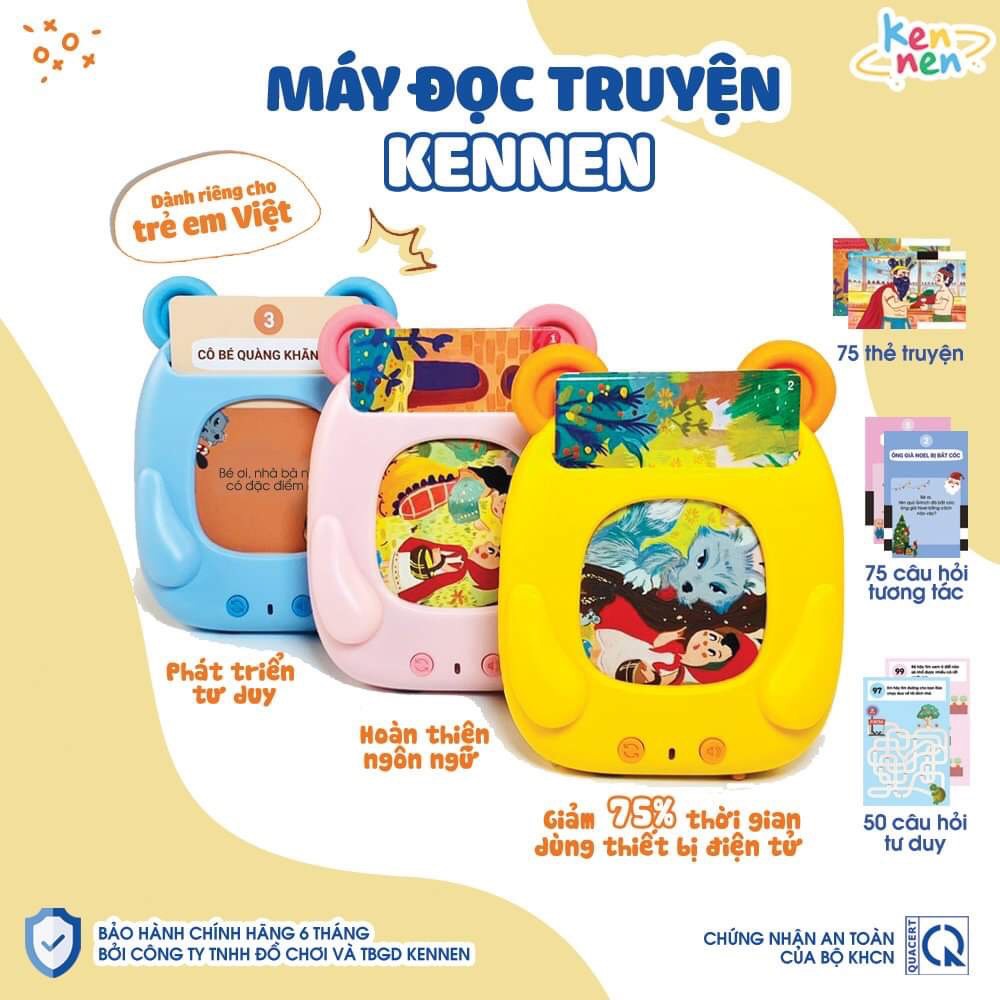 Máy đọc truyện tranh tư duy Kennen-Máy miu bé nhỏ tự lập-Máy Đọc Thẻ Thông Minh Flashcard
