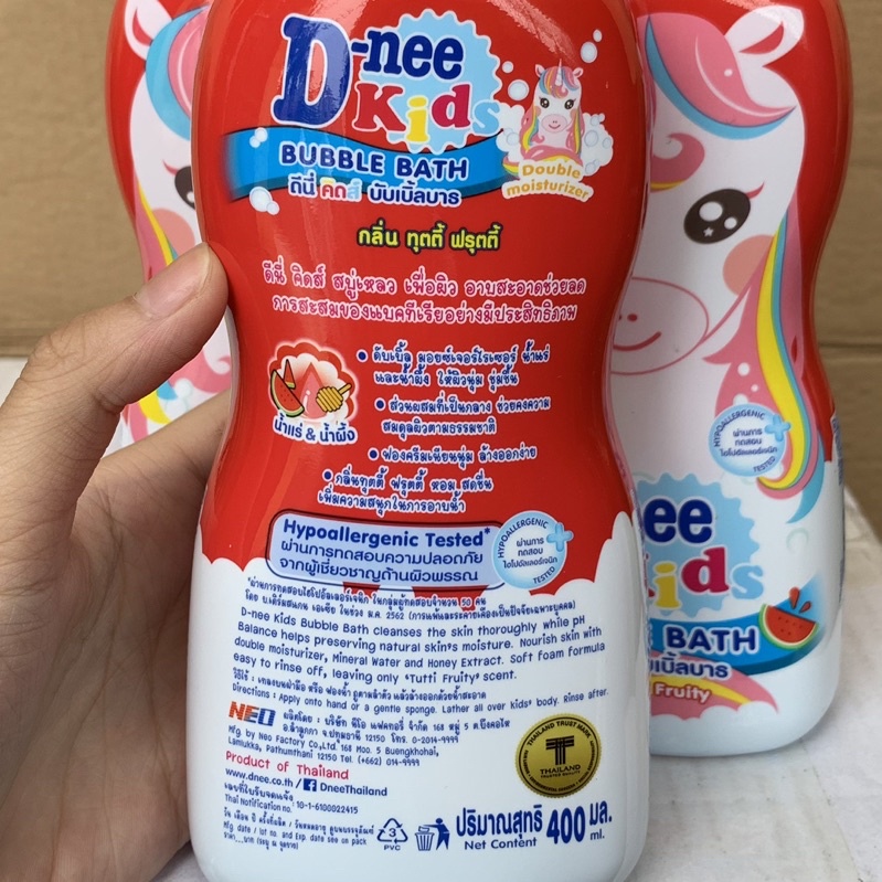 SỮA TẮM GỘI DNEE KID THÁI HÌNH THÚ 400ML