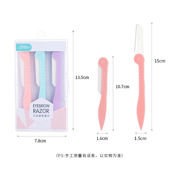 Bộ 3 Dao cạo lông mày LAMEILA cao cấp dành cho nữ BAG U DAOCAO41