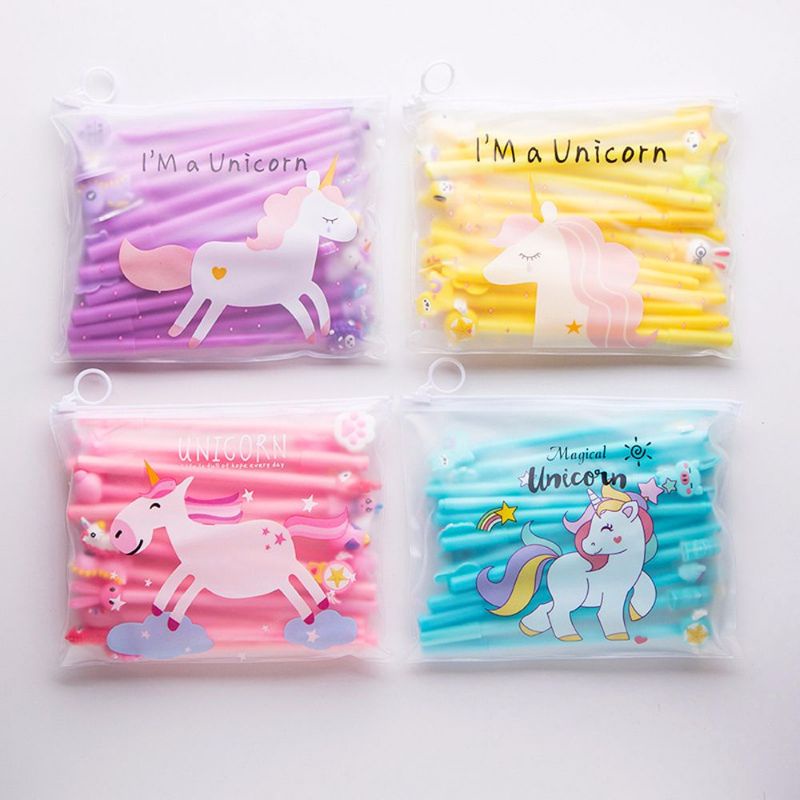 Set 20 bút gel kiểu đủ mẫuz kèm túi zip