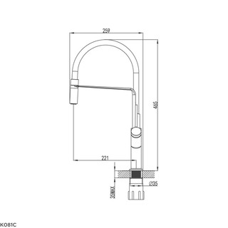 VÒI RỬA CHÉN MALLOCA K081C