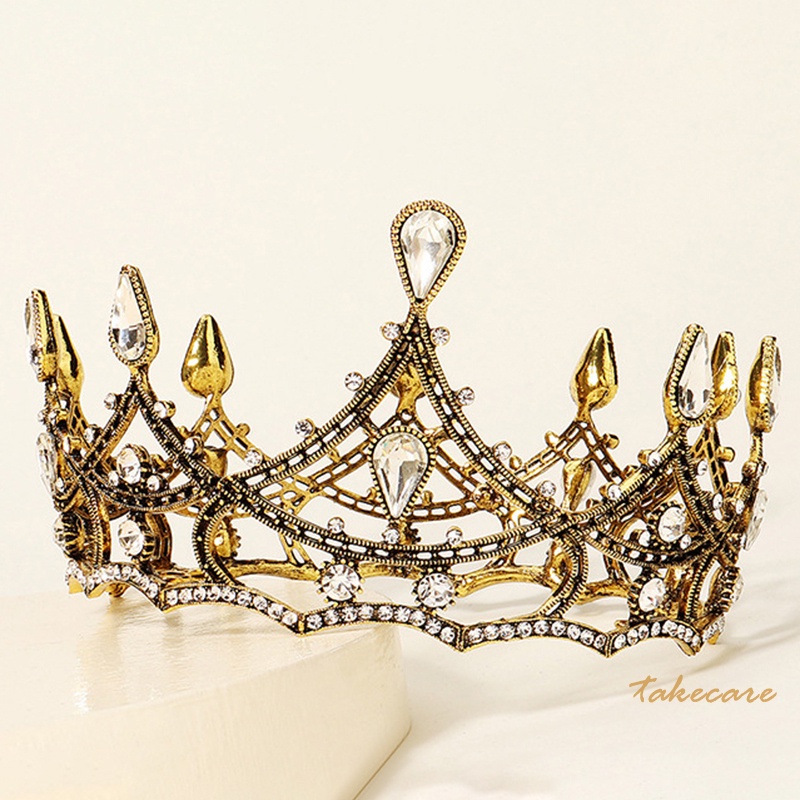 Vương Miện Bằng Hợp Kim Mạ Điện Đơn Giản Cho Cô Dâu