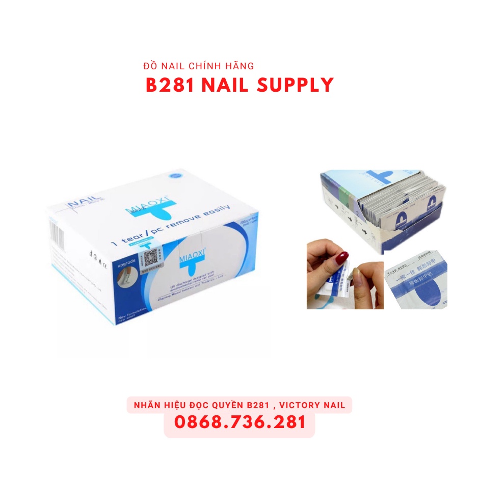 Hộp Giấy Bạc Ủ Phá Gel , Bột . Hộp 204 miếng