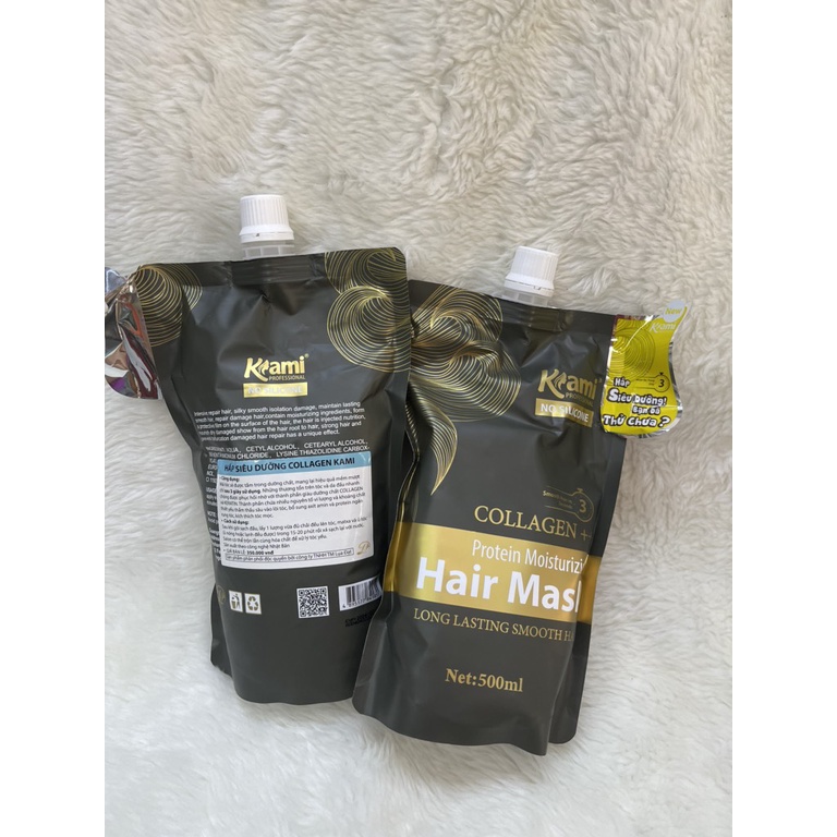 Hấp tóc phục hồi chuyên sâu Collagen Kami