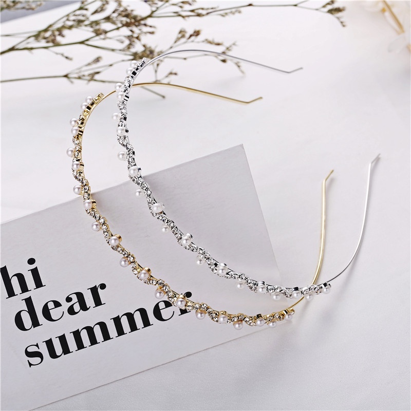 Băng đô HAIMEIKANG đính đá phong cách Hàn Quốc thời trang cho nữ