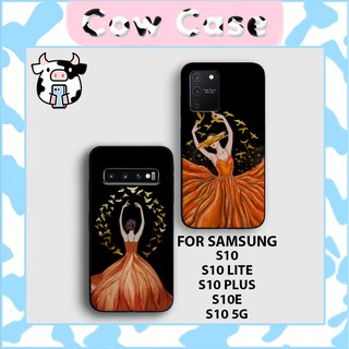 [ MỚI ] Ốp Samsung S10/S10 Plus/S10 Lite/S10 5G/S10e mẫu cô gái phong cách bắc âu,vỏ lưng điện thoại ss galaxy- Cow Case