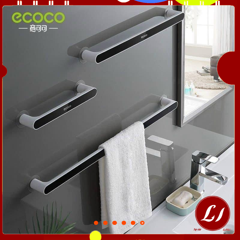 Thanh treo dép, khăn lau ECOCO dán tường đa năng, sang trọng