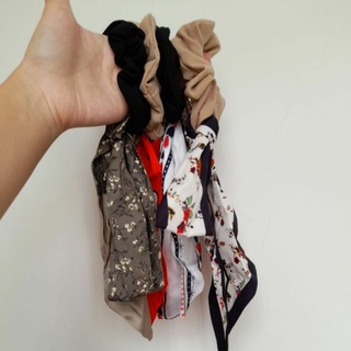 Cột buộc tóc khăn nơ lụa nhiều mẫu thời trang Hàn