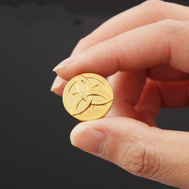 NEW Genshin Impact Gold Mora Coin Morax Cosplay Prop Accessories animation game gold plated Mora game currency