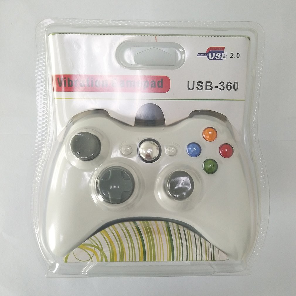 Tay Cầm Chơi Game Có Dây Usb Chất Lượng Cao Cho Microsoft Xbox 360 / Pc Windows