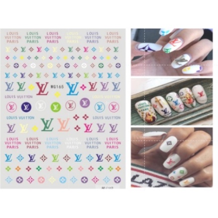 sticker thương hiệu trang trí nail