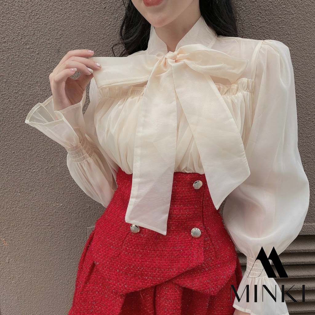 SET DẠ TẾT KÈM ÁO SƠ MI VOAN TƠ TIỂU THƯ - CHẤT LIỆU CAO CẤP CHO DỊP TẾT ĐẾN XUÂN VỀ - HAI MÀU ĐỎ VÀ ĐEN | BigBuy360 - bigbuy360.vn