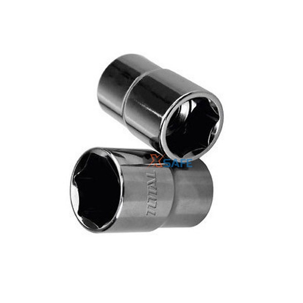Đầu tiếp 1/2 inch TOTAL Đầu tuýp lục giác nhiều kích thước từ 18 - 32mm, chất liệu 50BV30 chịu nhiệt cao