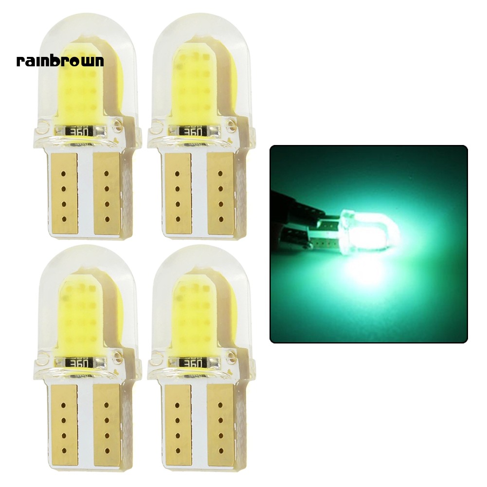 Bộ 4 Đèn Led T10 W5W Cob Siêu Sáng Cho Xe Hơi