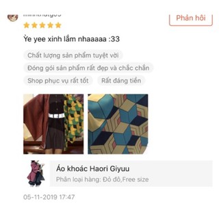 Áo khoác Haori Giyuu