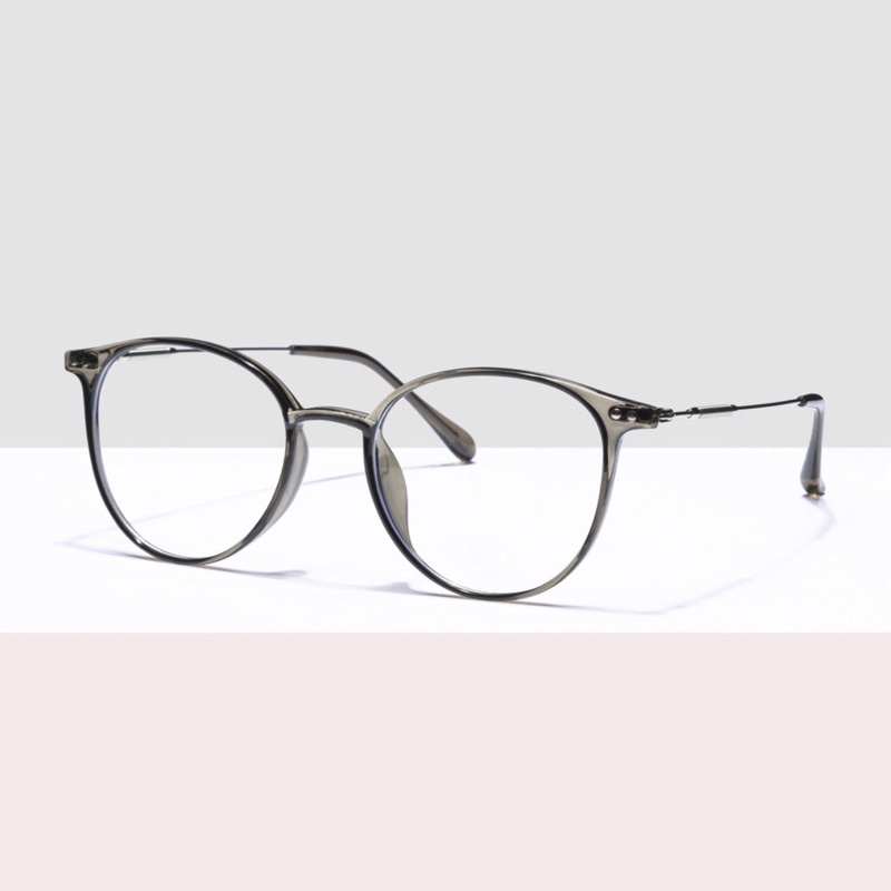 Gọng kính cận mắt tròn nam nữ WILSON GLASSES chất liệu nhựa phối kim loại, đa dạng màu sắc 9531 00004