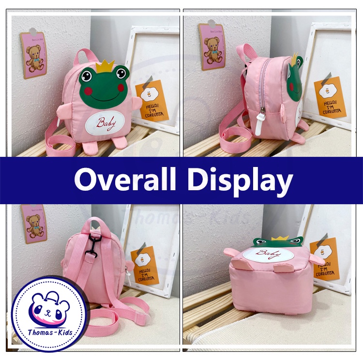 Ba Lô Hình Chú Ếch Nhỏ Dễ Thương Chống Mất Thời Trang Thường Ngày Cho Trẻ Mẫu Giáo