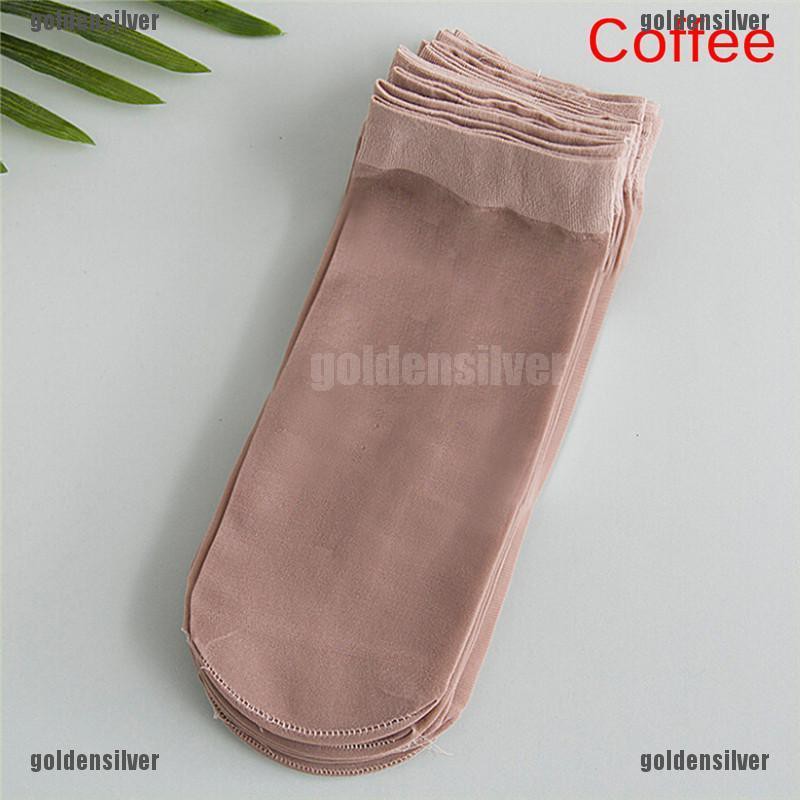 Set 5 Đôi Vớ Ngắn Bằng Nylon Co Giãn Dành Cho Nữ
