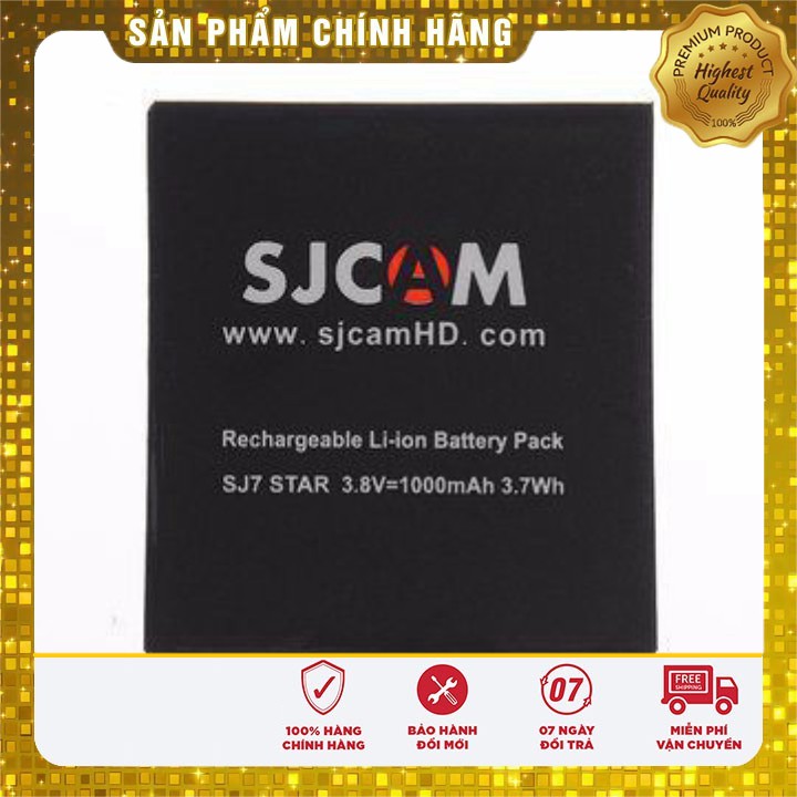 [Sale] Pin cho camera hành trình SJCAM SJ7 STAR, pin cho camera hành động SJCAM SJ7 STAR .