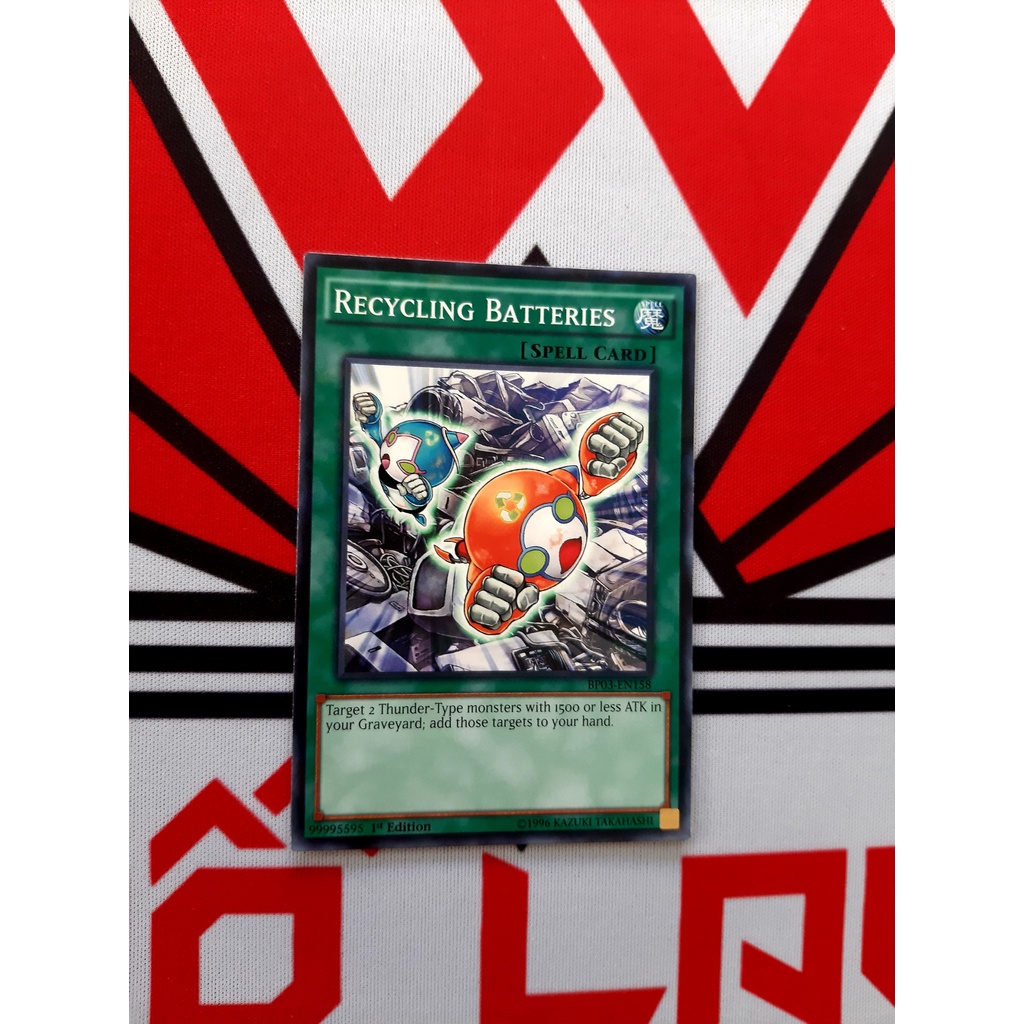 Thẻ Bài Yugioh Spell Recycling Batteries - BP03-EN158 - Shatterfoil Rare 1st Edition