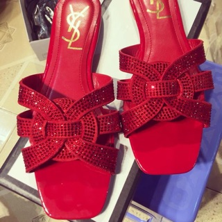 Dép quai đan đính đá hàng cao cấp