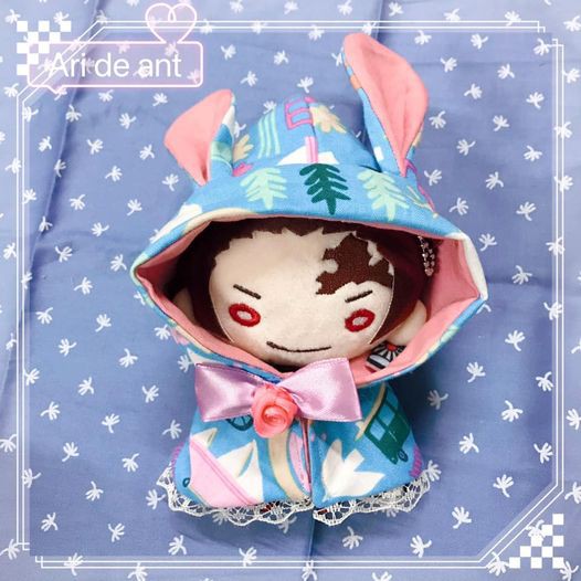 Áo choàng họa tiết cho doll Twisted Wonderland, Prince Cat, Nitotan, Kpop doll 10cm, 20cm